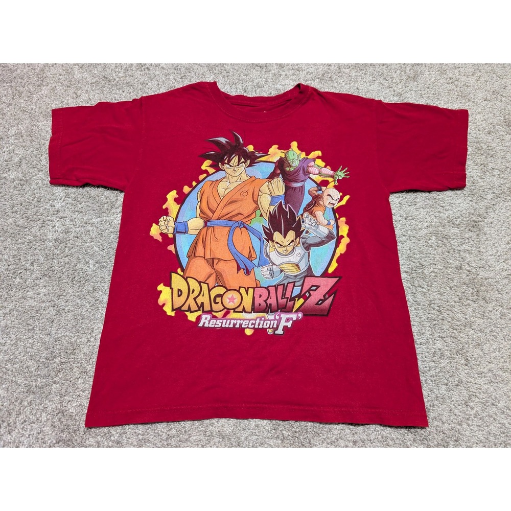 Dragon Ball Z Resurrection F Goku Vegeta Piccolo T‎ Shirt Mens M Red Funimation